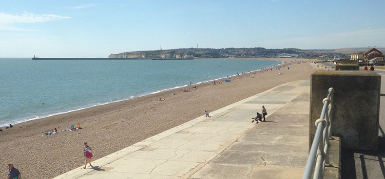 A sunny day in the UK! Seaford prom